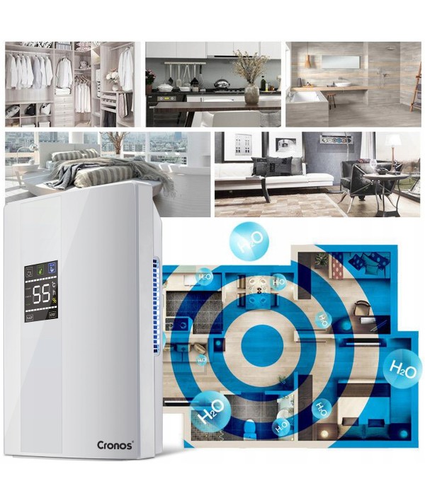 Осушувач повітря Cronos DH2000D 2L White - Зображення 8