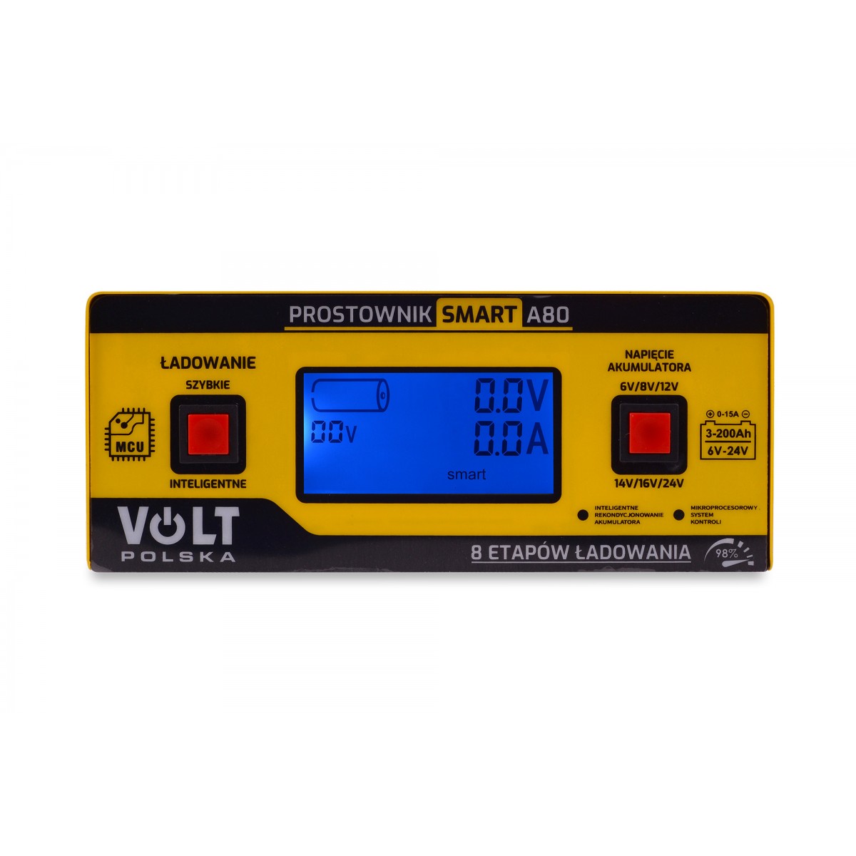 Зарядний пристрій Volt Polska SMART 6V/12V/24V 15A A80 - Зображення 6