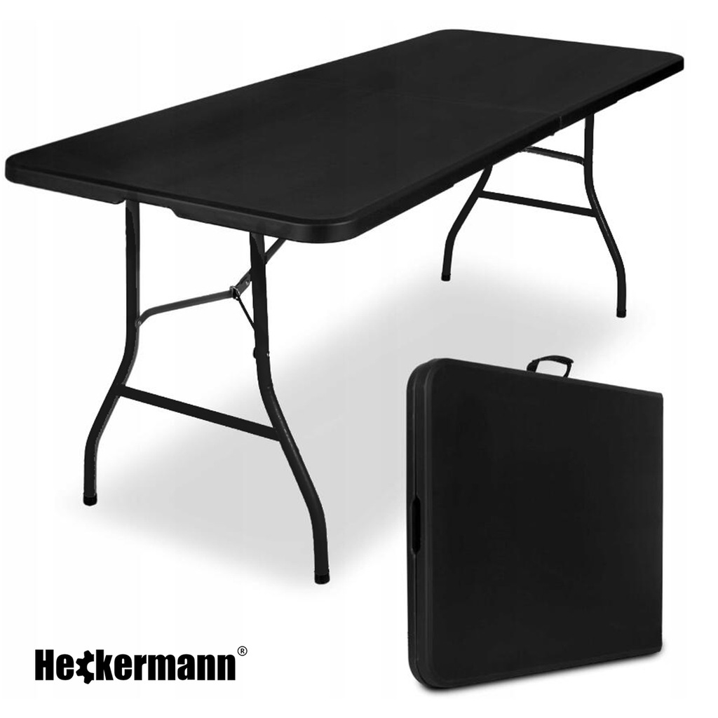 Стіл складаний переносний Heckermann 180х74х74 Black (XJM-Z180) - Зображення 3