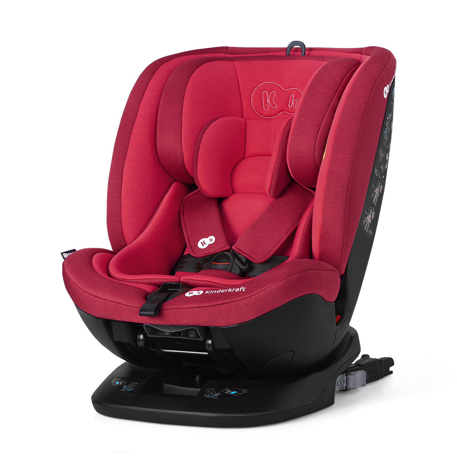 Автокрісло Kinderkraft XPEDITION 0-36 кг ISOFIX Red