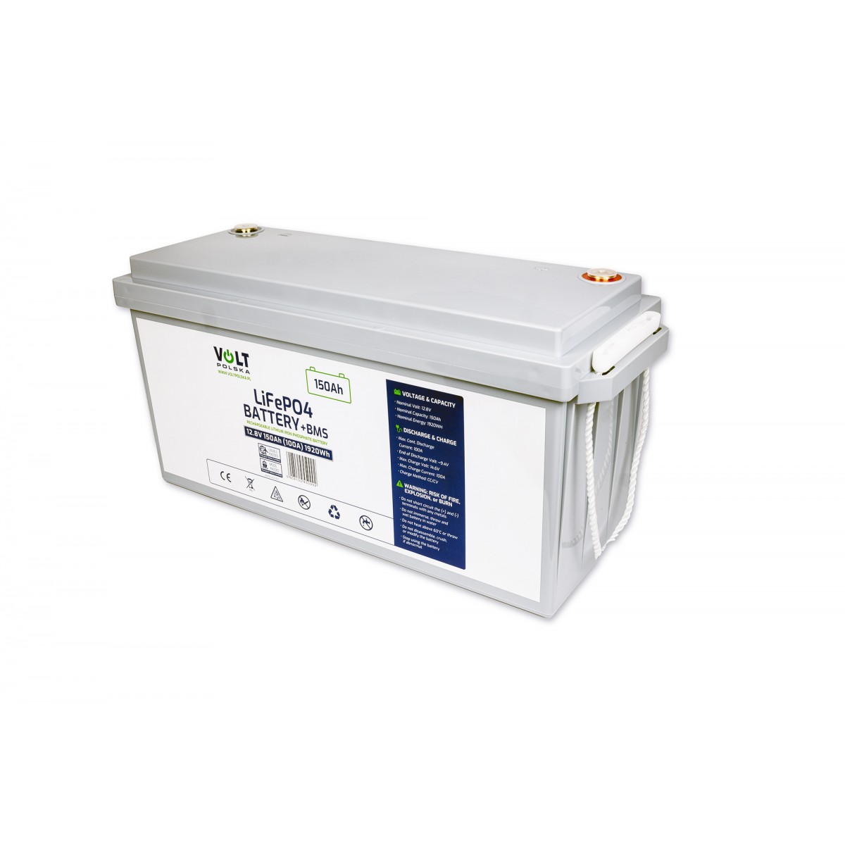 Акумуляторна батарея Volt Polska LiFePO4 12,8 V 150 Ah (100 А) + BMS - Зображення 2
