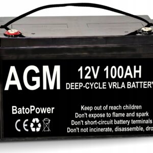 Акумуляторна батарея BatoPower AGM 12 V 100 Ah VRLA