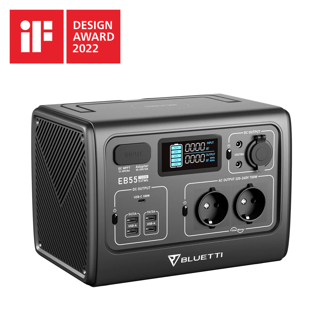 Портативна електростанція BLUETTI EB55 700W 537Wh - Зображення 2