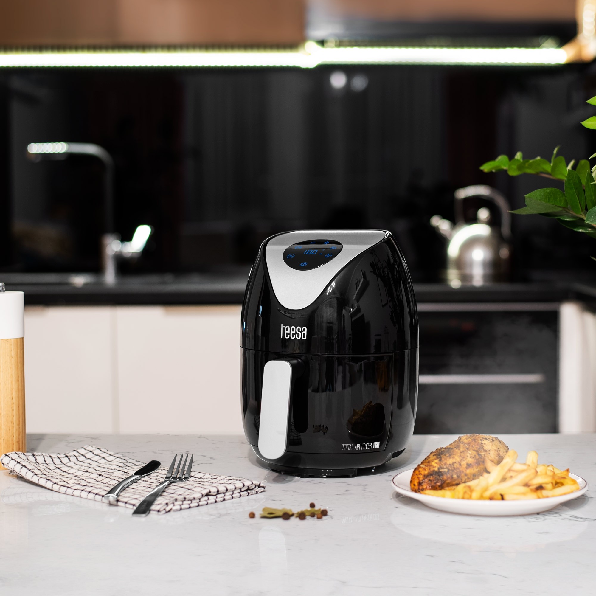 Аерогриль Аерофритюрниця TEESA DIGITAL AIR FRYER 1,8L - Зображення 7