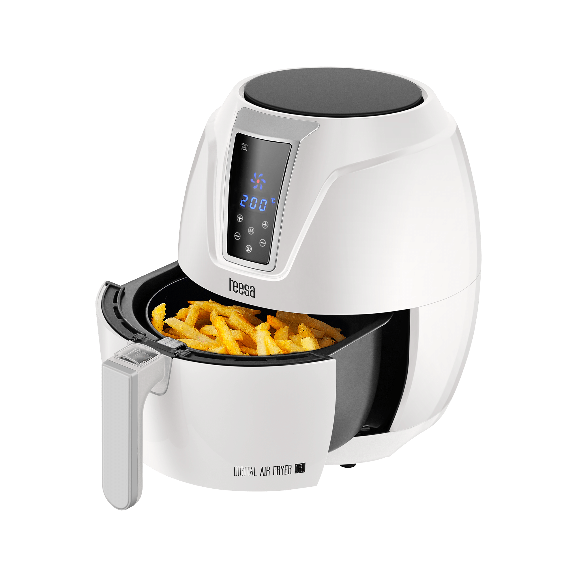 Аерогриль Аерофритюрниця TEESA DIGITAL AIR FRYER 3,2L WHITE