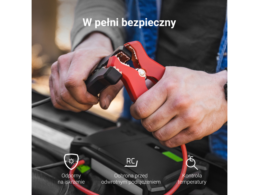 Пуско-зарядний пристрій/стартер/Powerbank Green Cell PowerBoost 2000 А 60 W - Зображення 7