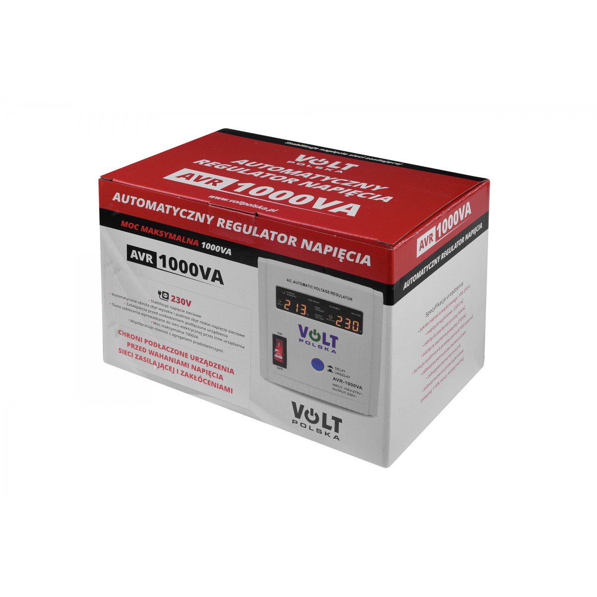 Стабілізатор напруги AVR Volt Polska AVR 1000VA 8-11% - Зображення 4