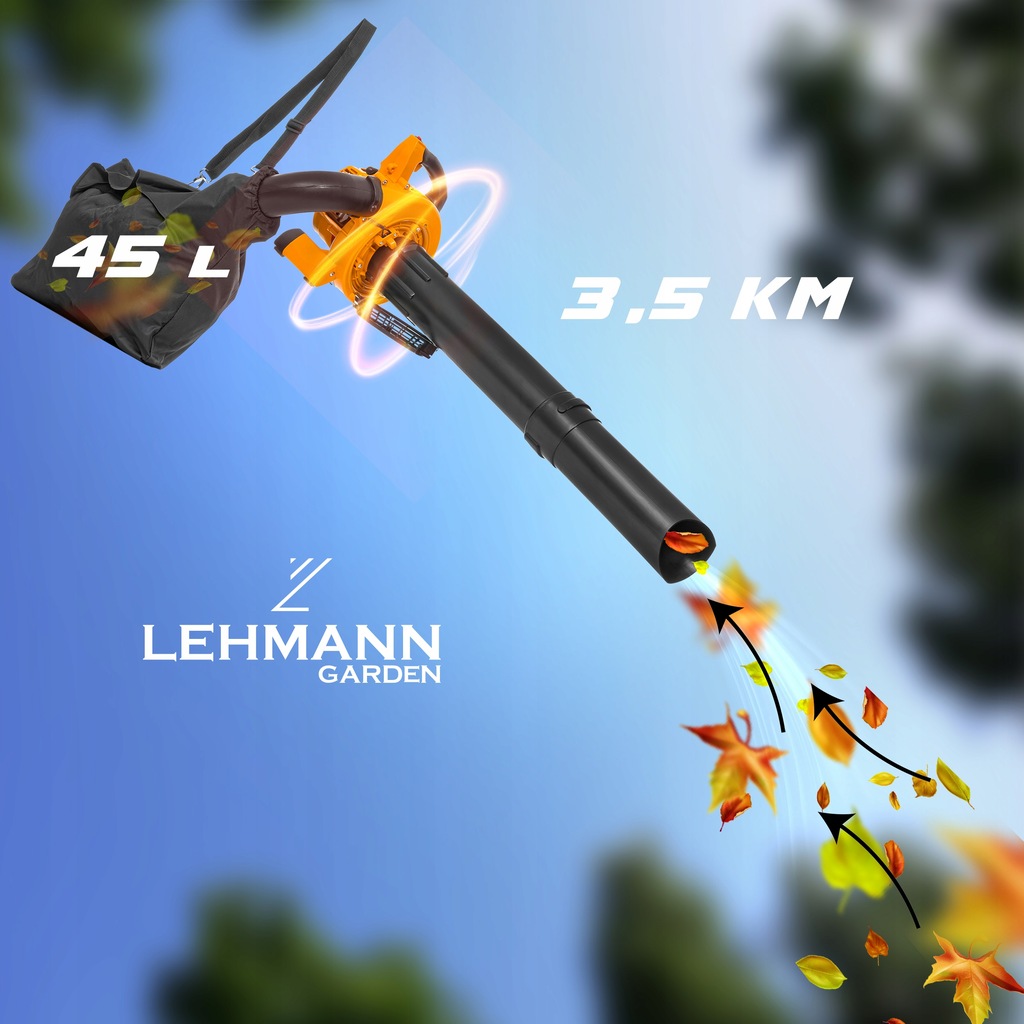 Садовий пилосос-вітродувка бензинова Lehmann PE-50B - Зображення 2