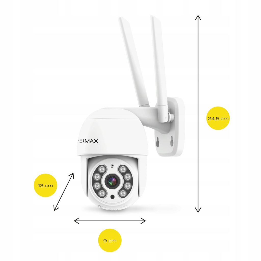 Вулична поворотна WiFi камера відеоспостереження Overmax Camspot 4.0 PTZ FULL HD - Зображення 15