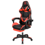 Крісло геймерське Kruger&Matz GX-150 з підставкою для ніг Red/Black