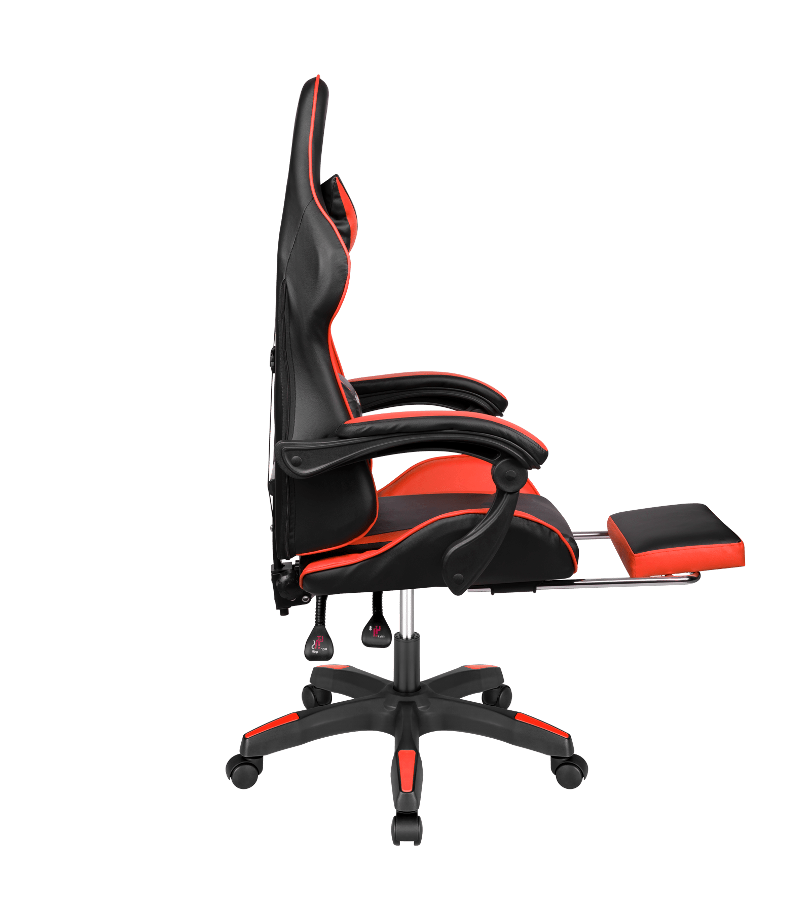 Крісло геймерське Kruger&Matz GX-150 з підставкою для ніг Red/Black - Зображення 3