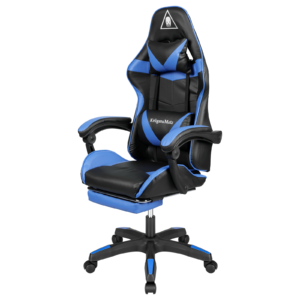 Крісло геймерське Kruger&Matz GX-150 з підставкою для ніг Black/Blue