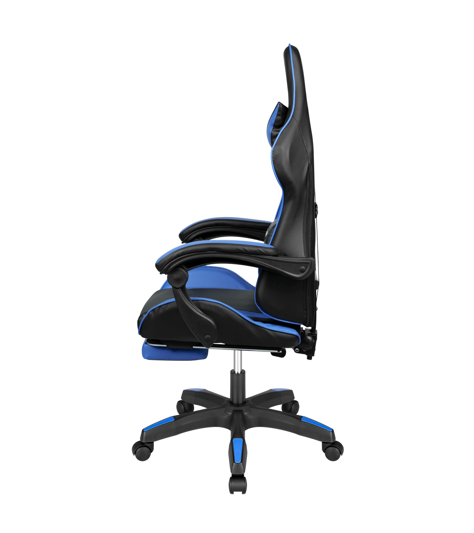 Крісло геймерське Kruger&Matz GX-150 з підставкою для ніг Black/Blue - Зображення 4