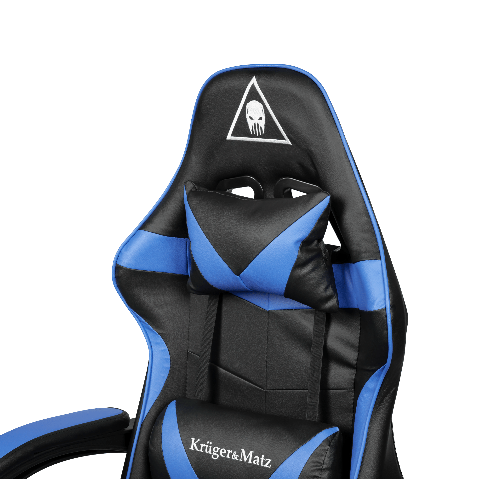 Крісло геймерське Kruger&Matz GX-150 з підставкою для ніг Black/Blue - Зображення 3