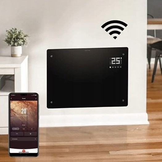 Конвекторний нагрівач 2в1 Volt Polska TermoGlass Pro 2000 W Wi-Fi SMART Black - Зображення 3