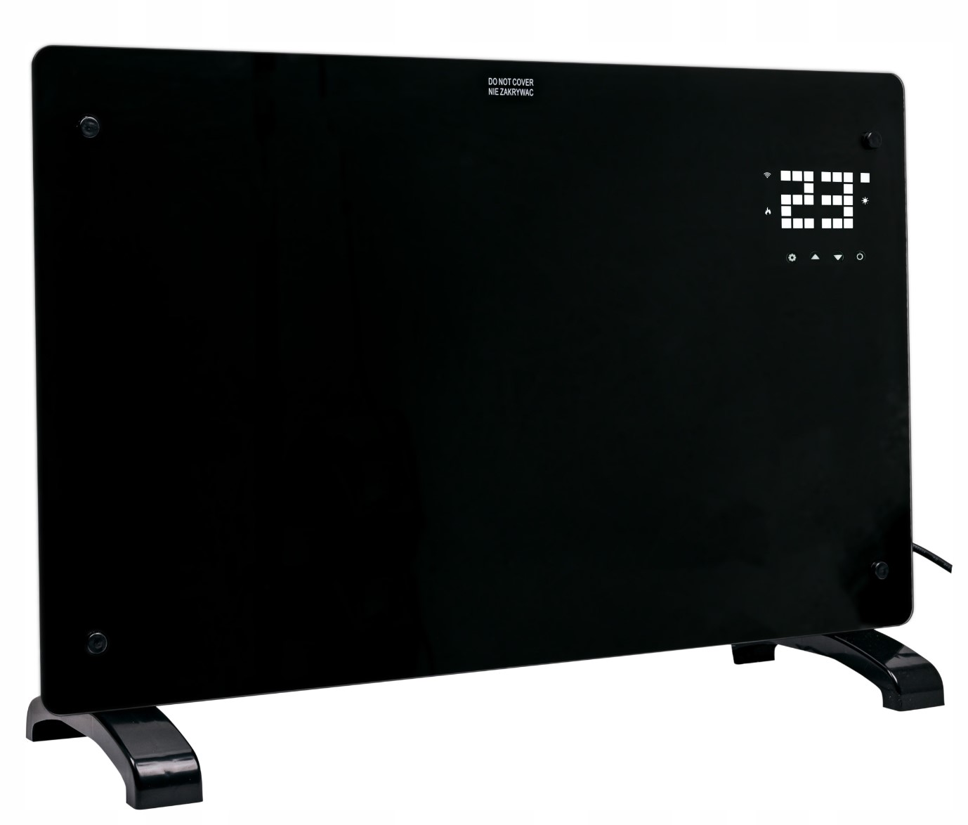 Конвекторний нагрівач 2в1 Volt Polska TermoGlass Pro 2000 W Wi-Fi SMART Black - Зображення 2