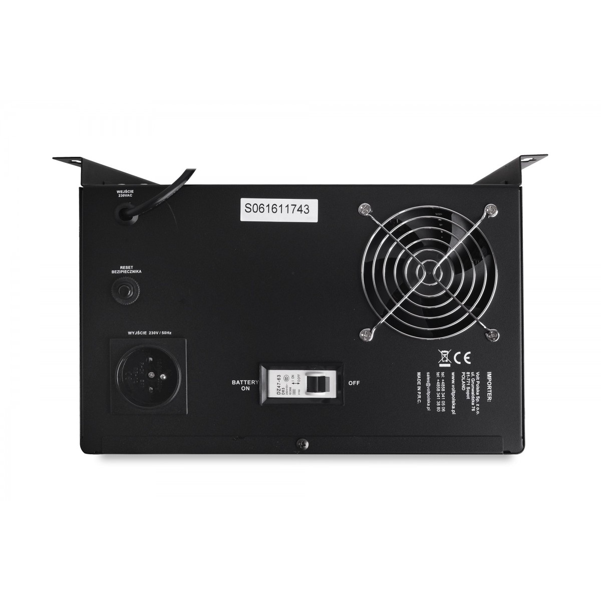 Блок безперебійного живлення Volt Polska SINUS UPS 500 + AKU 55 Ah (500/800W) - Зображення 4