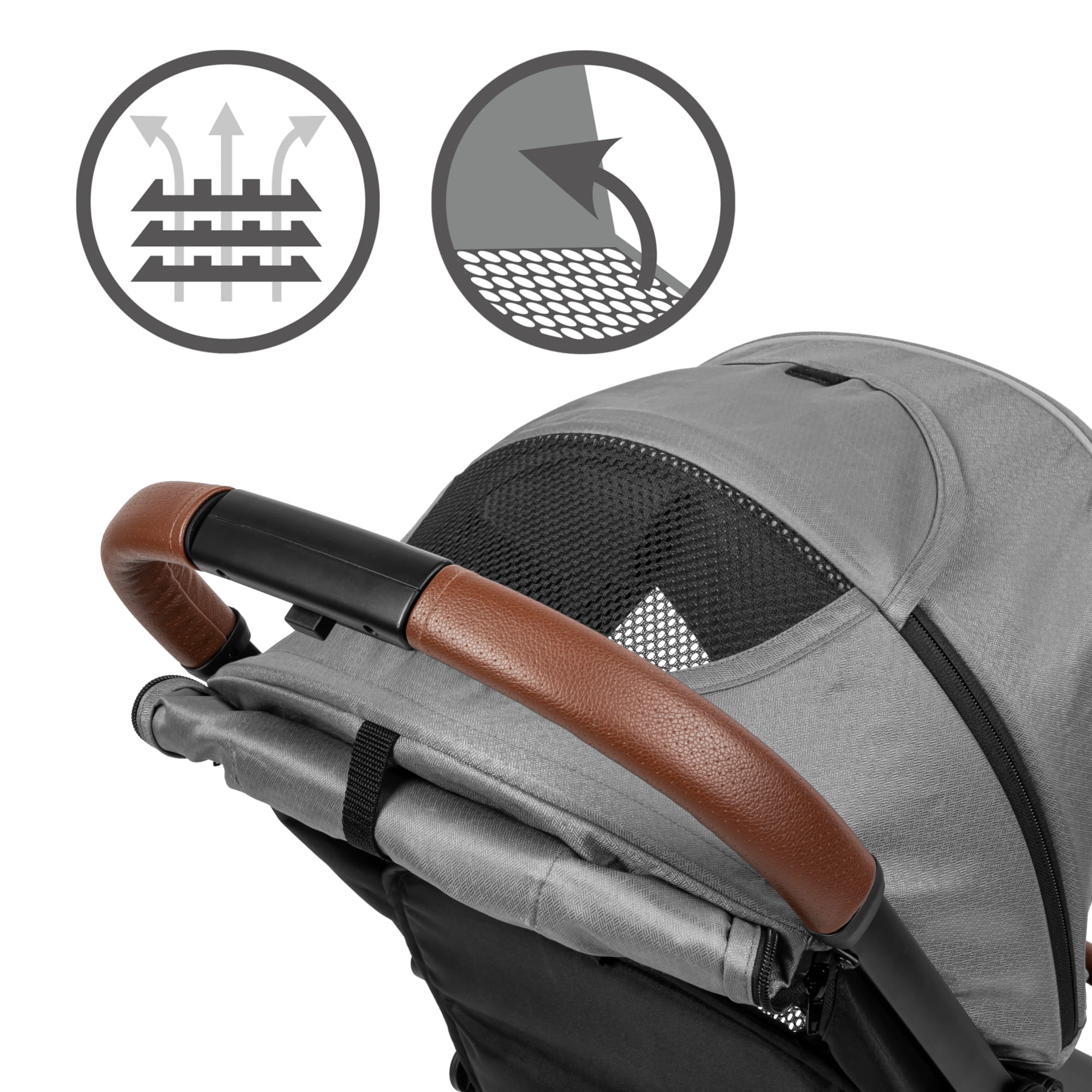Прогулянкова коляска Kidwell COLMER Cool Grey - Зображення 7
