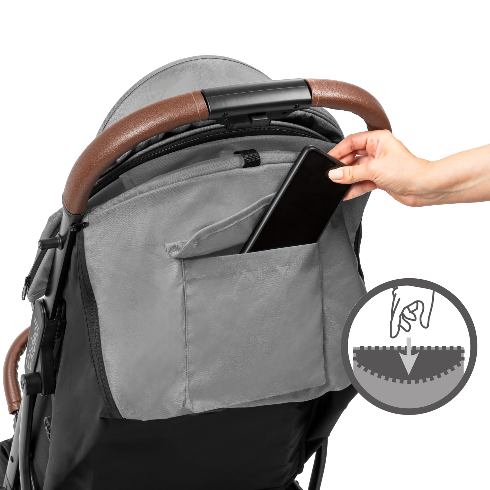 Прогулянкова коляска Kidwell COLMER Cool Grey - Зображення 9