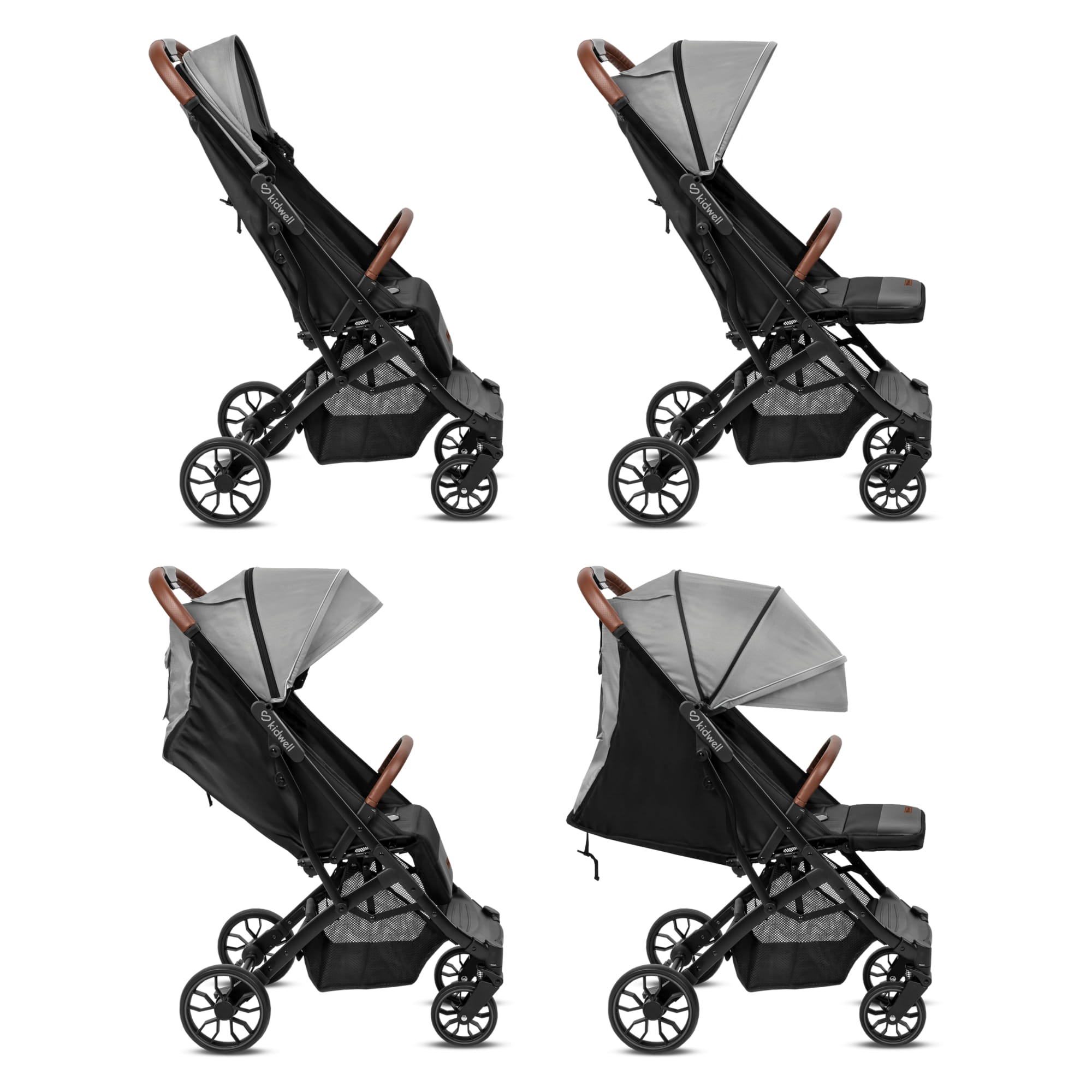 Прогулянкова коляска Kidwell COLMER Cool Grey - Зображення 10