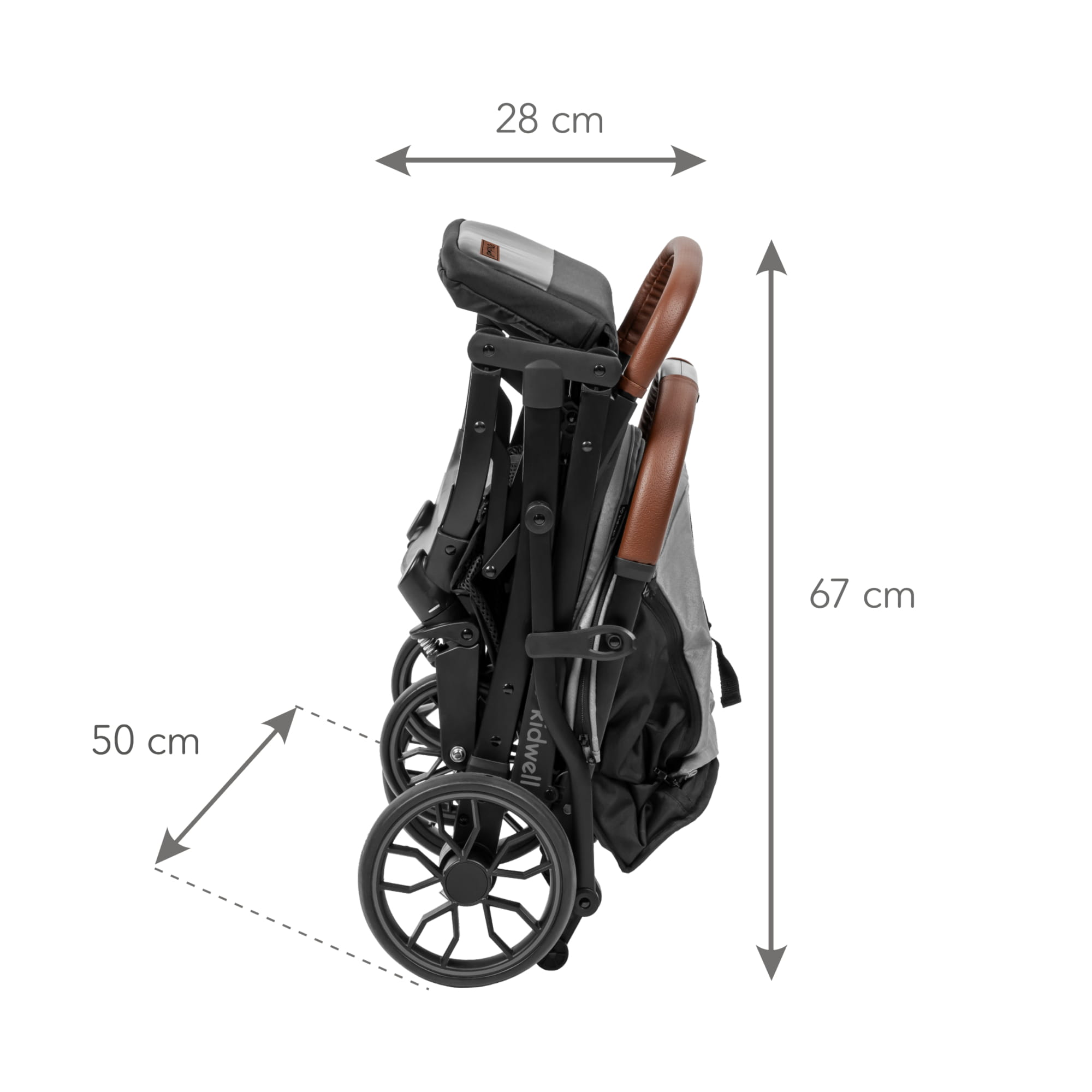 Прогулянкова коляска Kidwell COLMER Cool Grey - Зображення 12