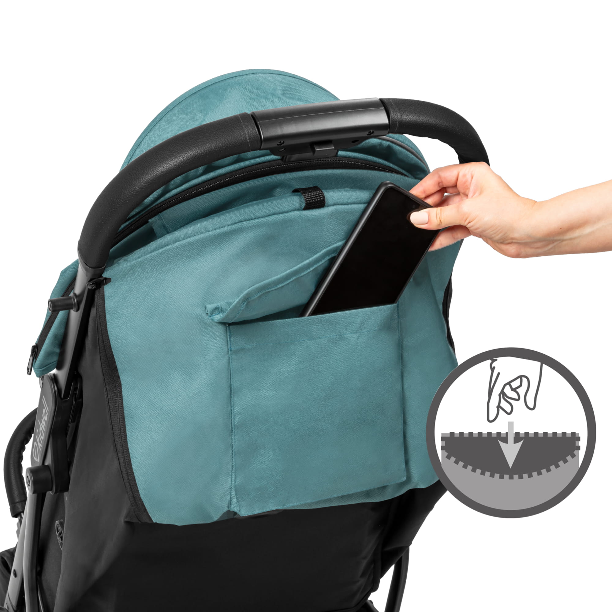 Прогулянкова коляска Kidwell COLMER Royal Green - Зображення 11