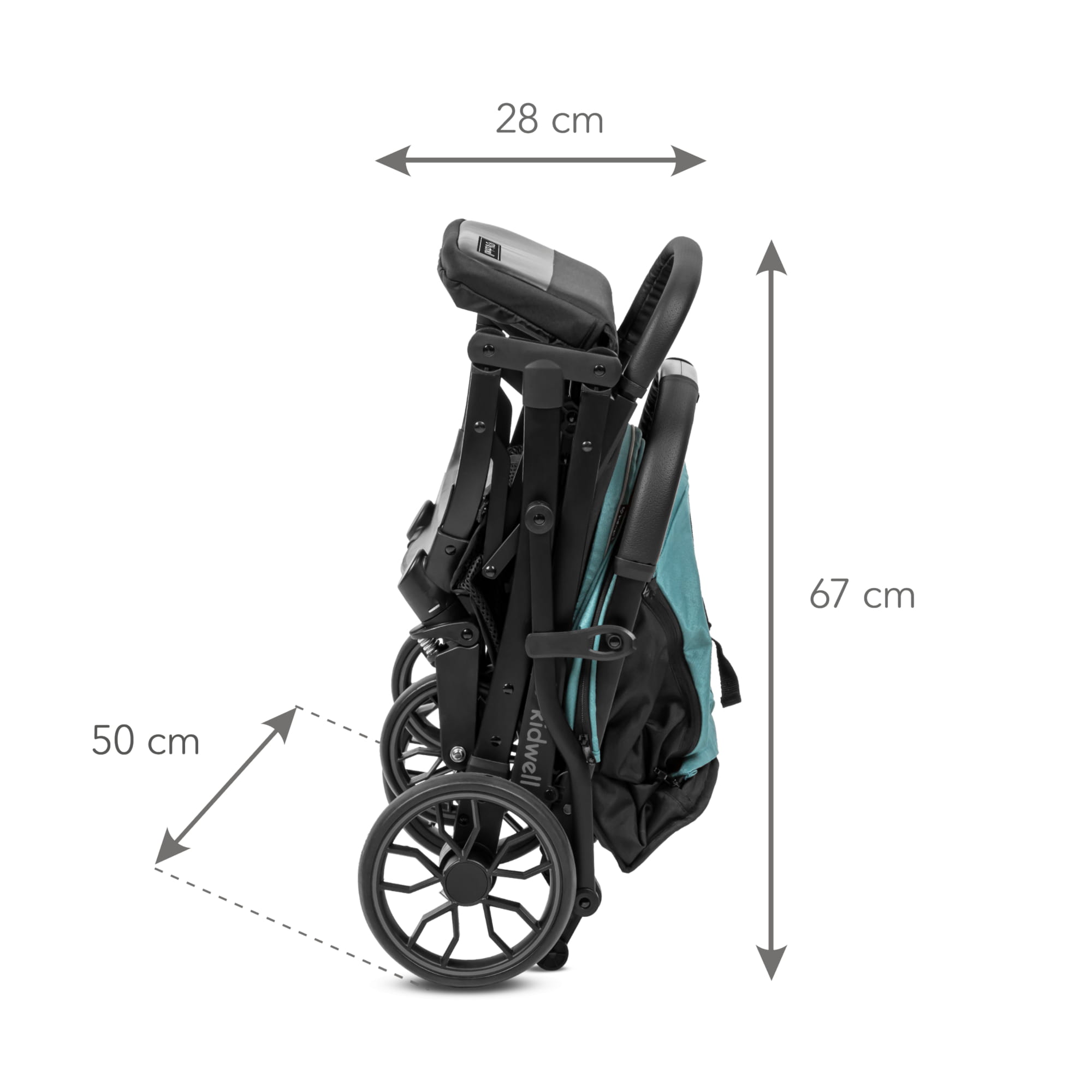 Прогулянкова коляска Kidwell COLMER Royal Green - Зображення 14