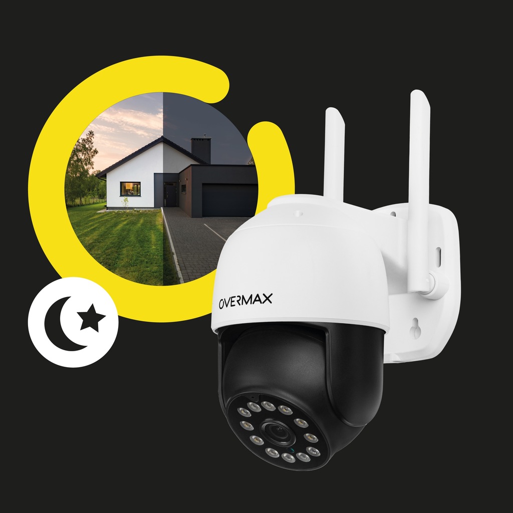 Вулична поворотна IP-камера Overmax Camspot 4.95 2.5K Wi-Fi 4x ZOOM - Зображення 10