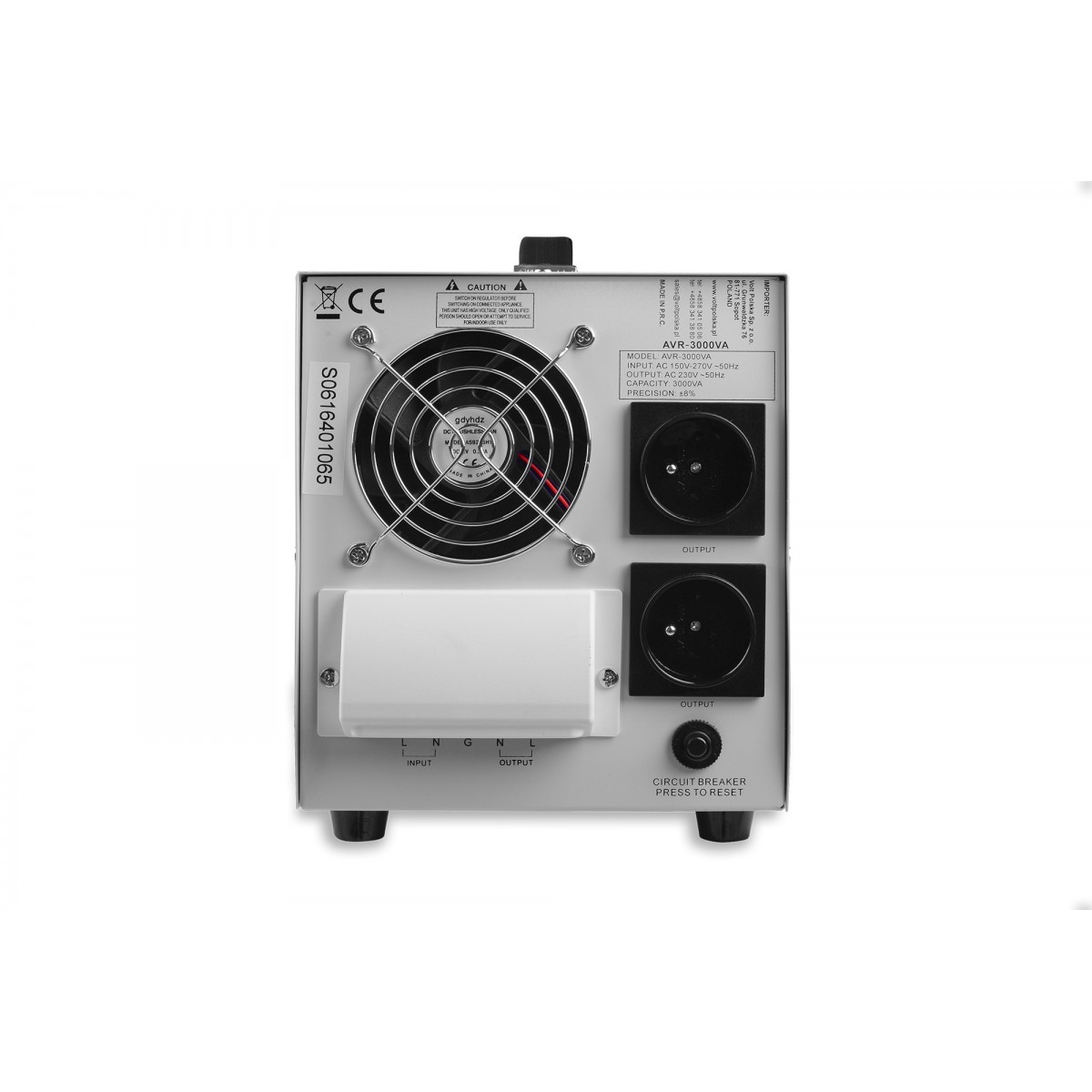 Стабілізатор напруги AVR Volt Polska AVR 3000VA 8-11% - Зображення 4