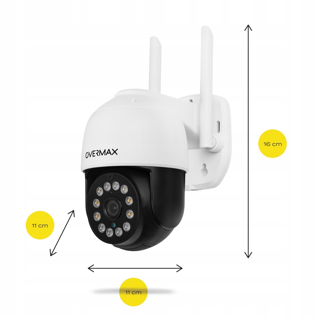 Вулична поворотна IP-камера Overmax Camspot 4.95 2.5K Wi-Fi 4x ZOOM - Зображення 15
