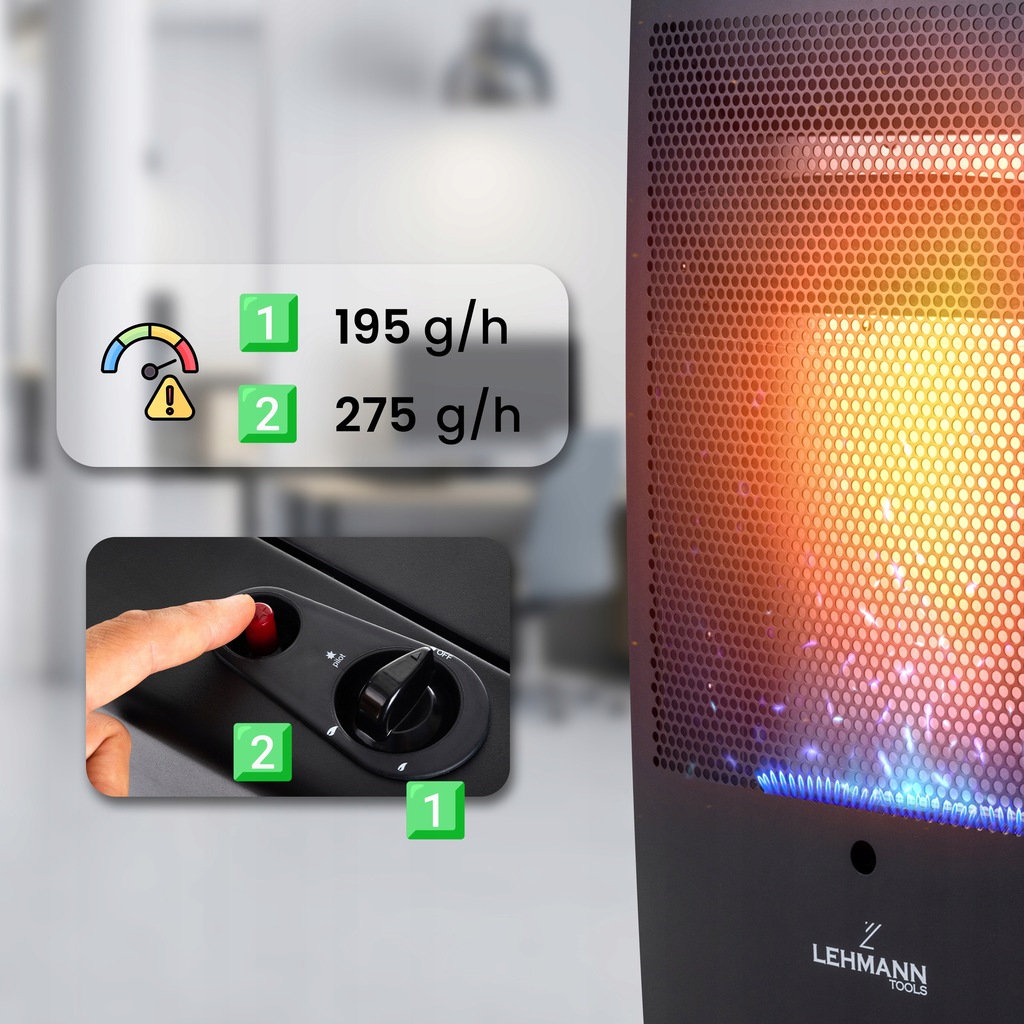 Газовий обігрівач Lehmann Valencia 5kW - Зображення 7