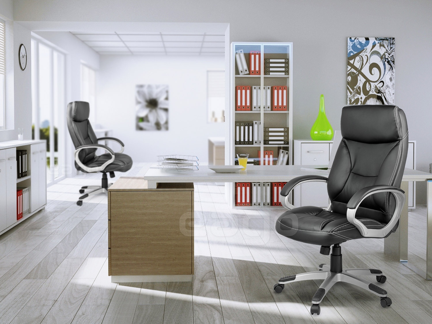 Офісне крісло Sofotel EG-223 Black - Зображення 4