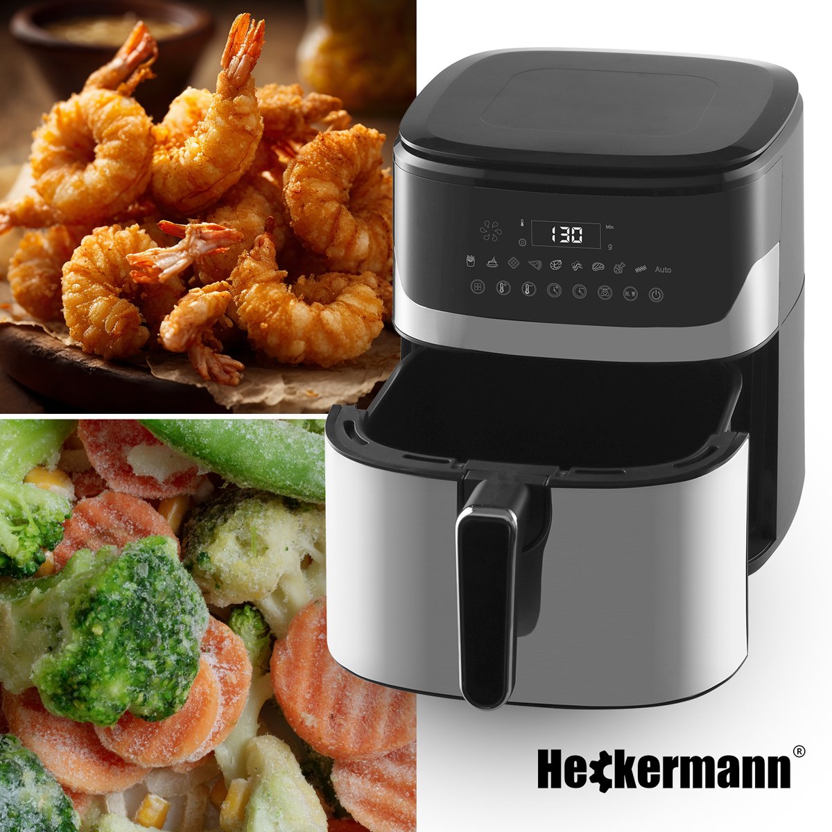 Аерогриль Аерофритюрниця Heckermann ZHAF-650AD 6,5 л 2000W - Зображення 4