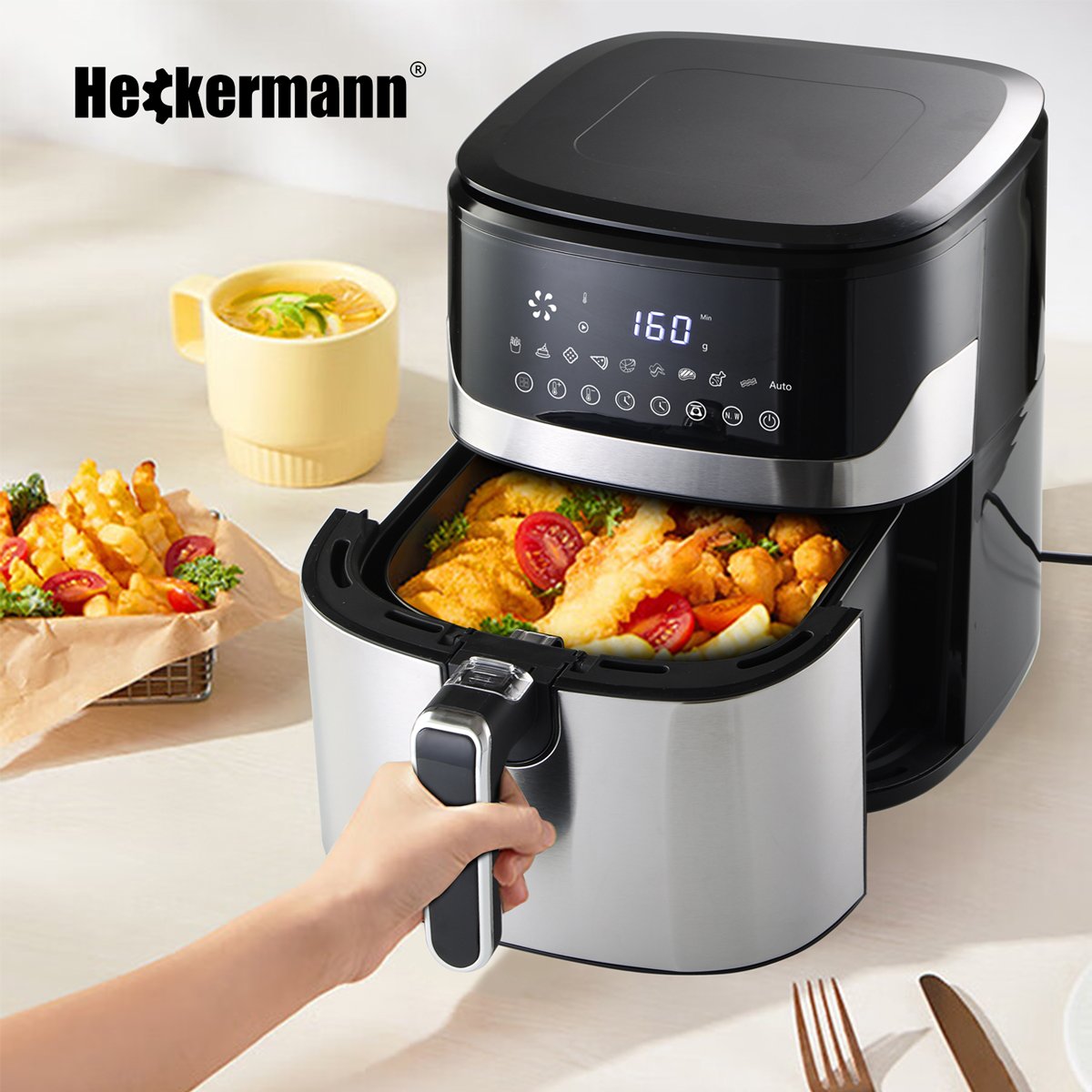 Аерогриль Аерофритюрниця Heckermann ZHAF-650AD 6,5 л 2000W - Зображення 3