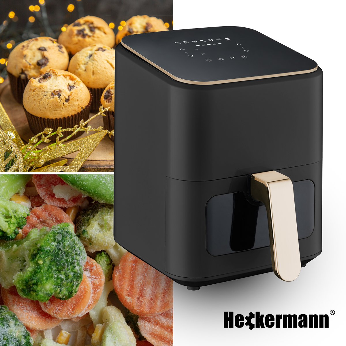 Аерофритюрниця мультипіч Heckermann RA510D 4л 1800W - Зображення 3