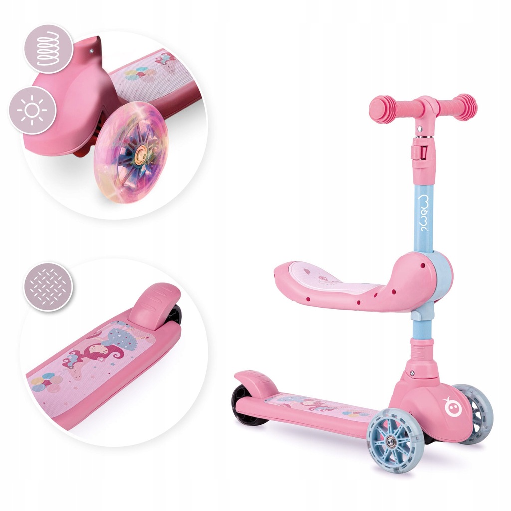 Самокат 2в1 MoMi Kiuru Pink - Зображення 3