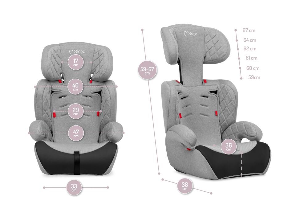 Автокрісло Momi Axo 9-36 кг Grey - Зображення 3