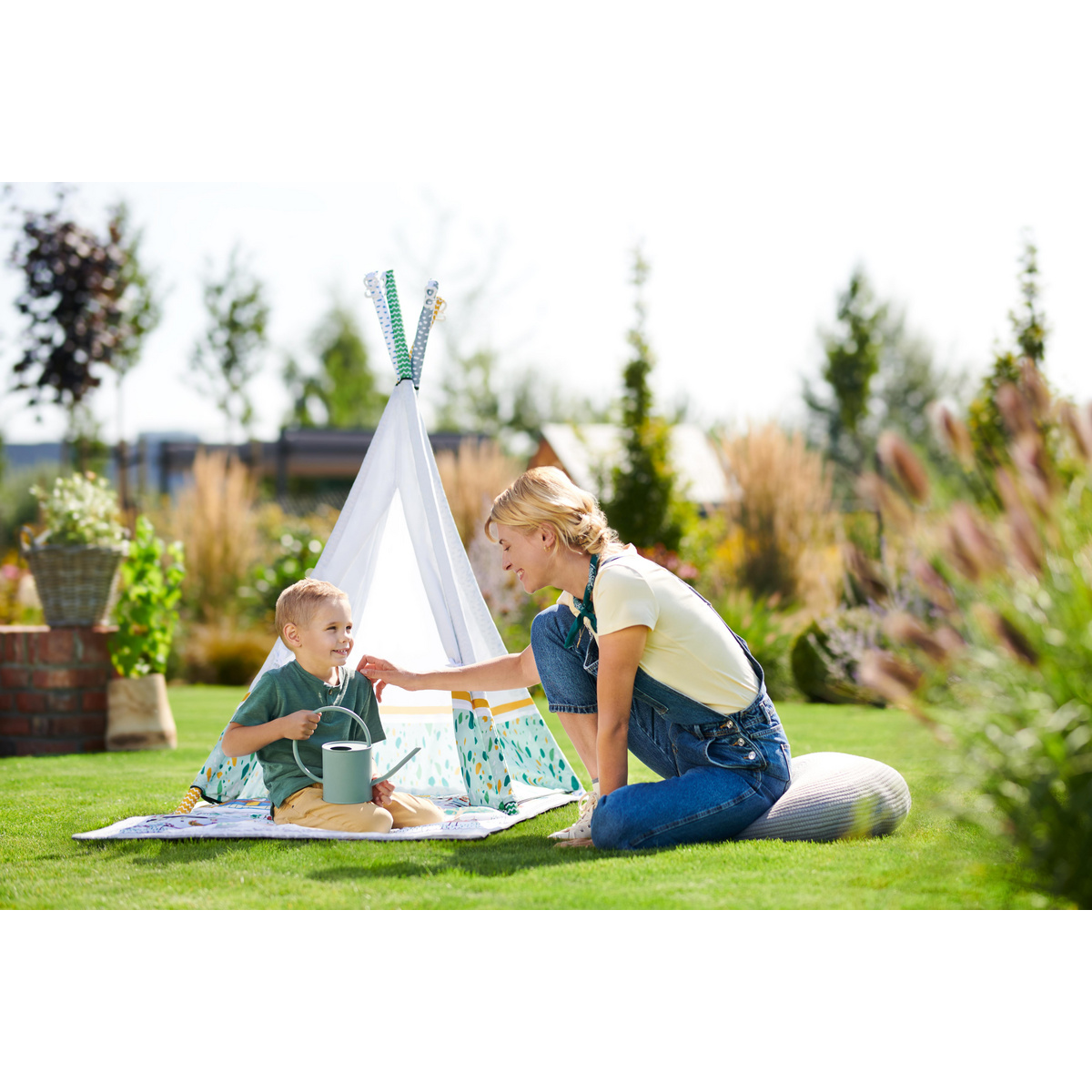 Развиваючий килим-палатка Вігвам 3в1 Kinderkraft Little Gardener - Зображення 2