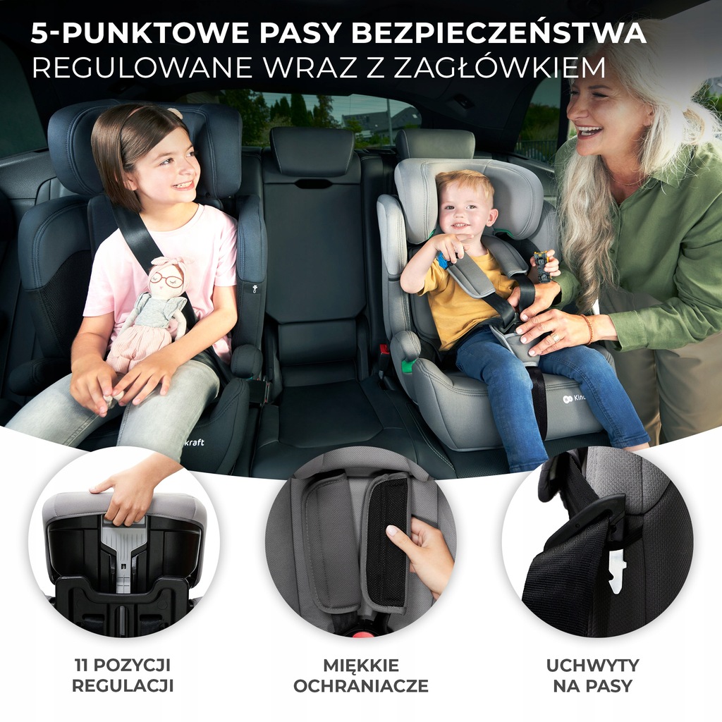 Автокрісло Kinderkraft Comfort Up i-Size Green - Зображення 12