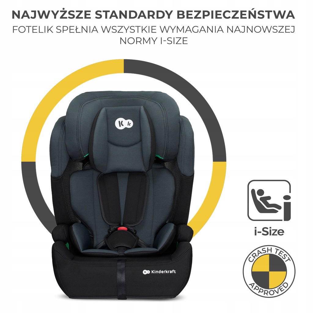 Автокрісло Kinderkraft Comfort Up i-Size Black - Зображення 11