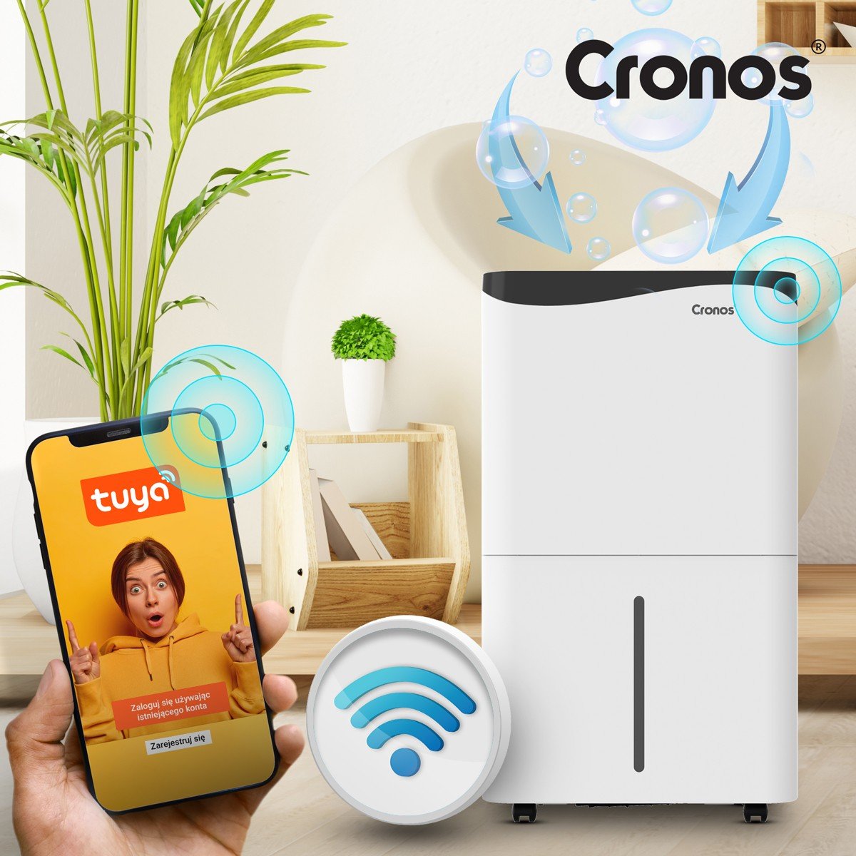 Осушувач повітря Cronos 50л Wi-Fi OL50-BD052A - Зображення 4