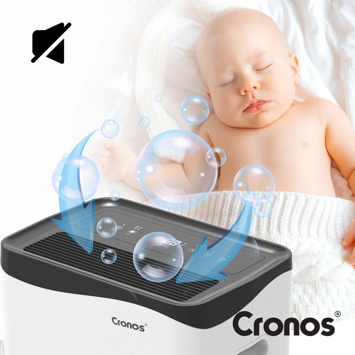 Осушувач повітря Cronos 50л Wi-Fi OL50-BD052A - Зображення 7