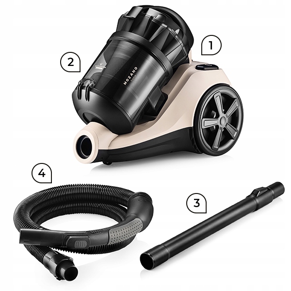 Циклонний пилосос без мішка Mozano Max Cyclonic 4000W Beige - Зображення 8