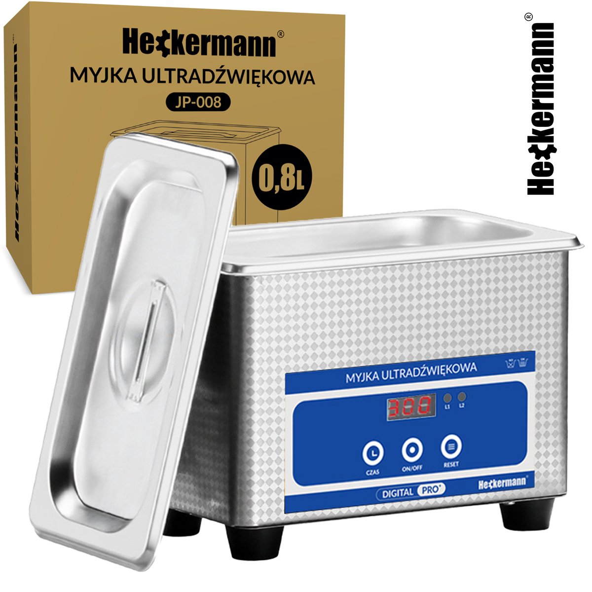 Ультразвукова ванна очисник Heckermann JP-008 + 1 л - Зображення 6
