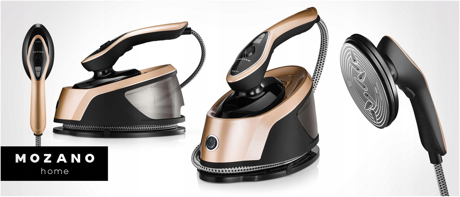 Відпарювач, праска з парогенератором Mozano Smart Care 2500 W Gold - Зображення 11
