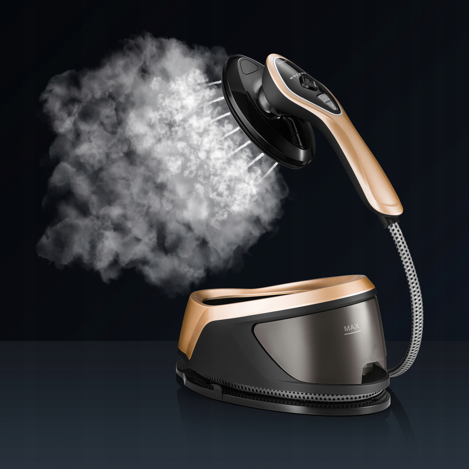 Відпарювач, праска з парогенератором Mozano Smart Care 2500 W Gold - Зображення 6