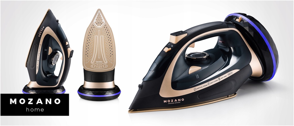 Безпровідна праска Mozano Ultimate Smooth 2600 Вт Gold - Зображення 6