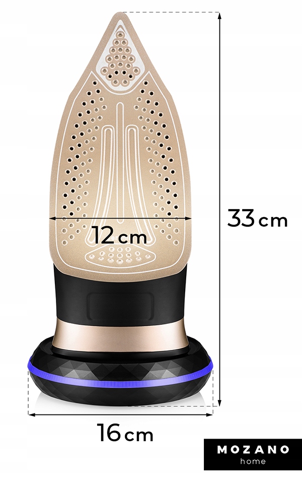 Безпровідна праска Mozano Ultimate Smooth 2600 Вт Gold - Зображення 15