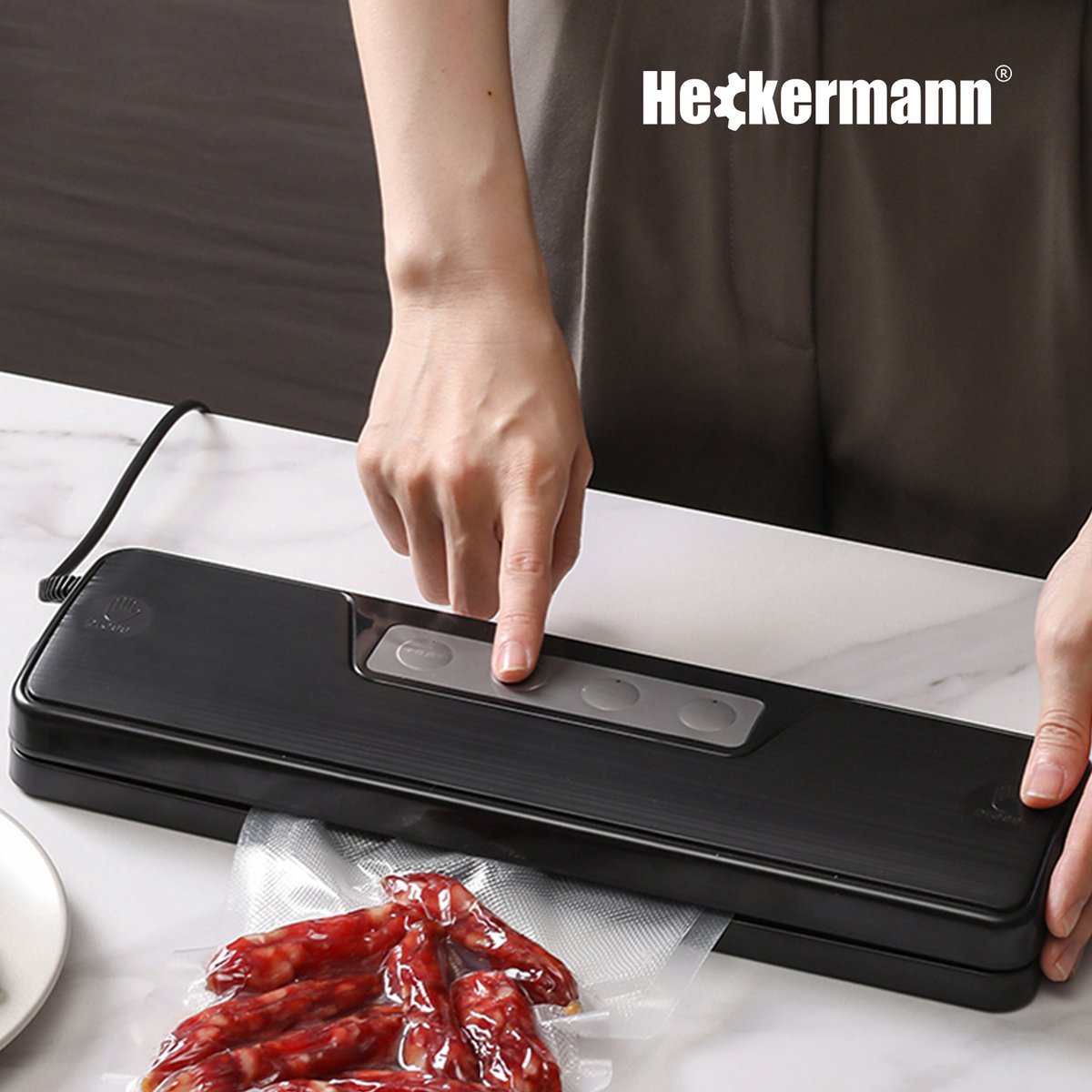 Вакуумний пакувальник Heckermann® GM-77 + фольга 28х600 см - Зображення 2