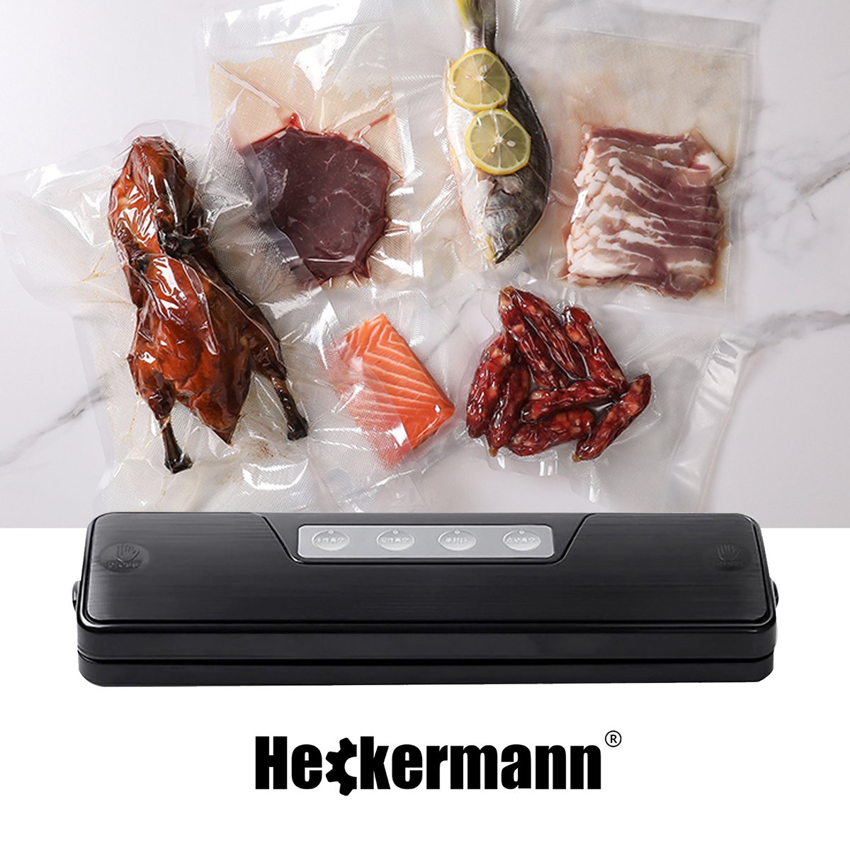 Вакуумний пакувальник Heckermann® GM-77 + фольга 28х600 см - Зображення 5